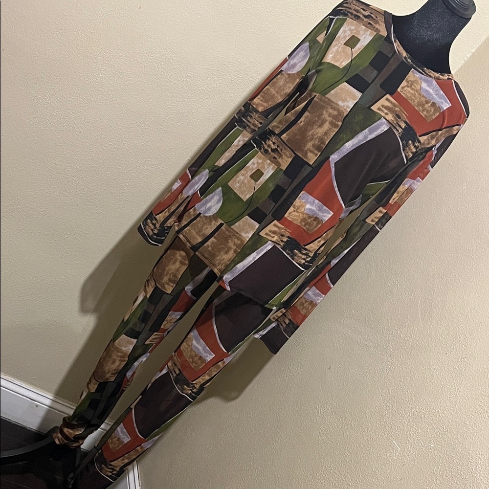 Women’s Multicolor Geometric Print Pants